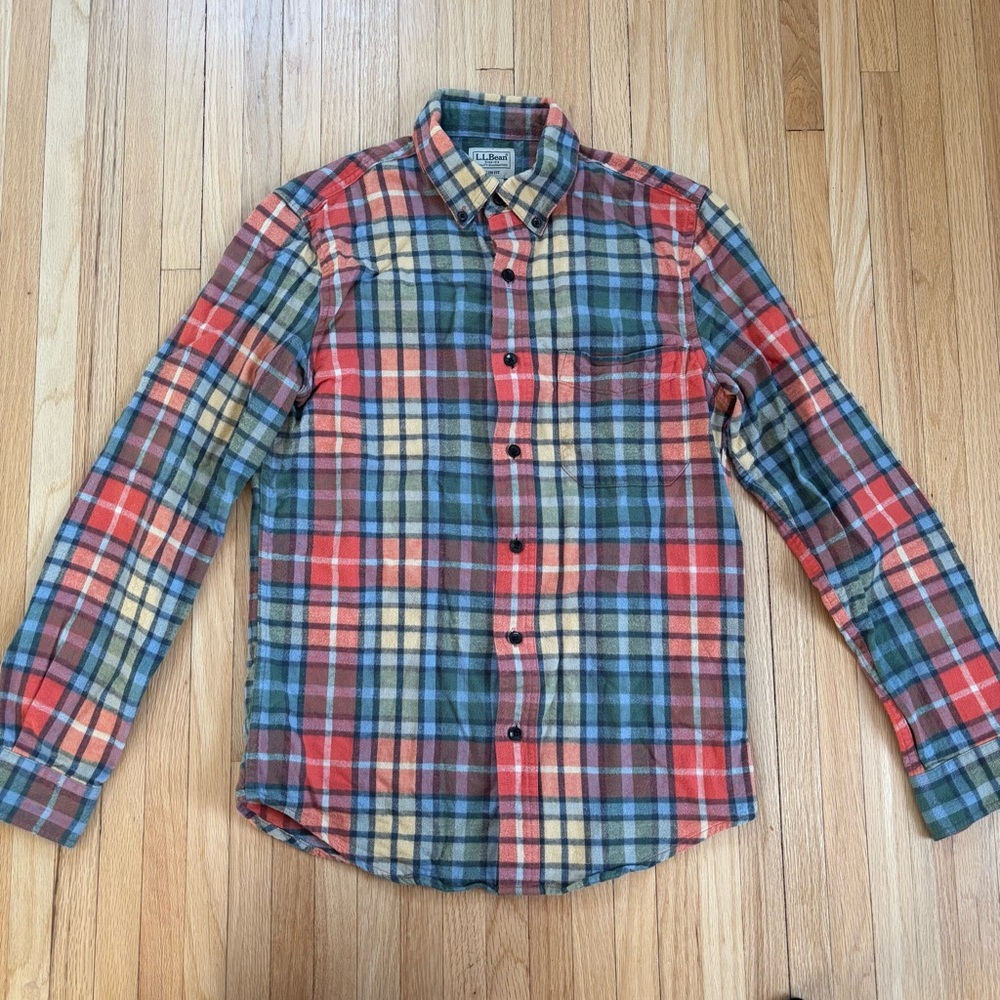 L.L. Bean Multicolor Plaid Men's Shirt